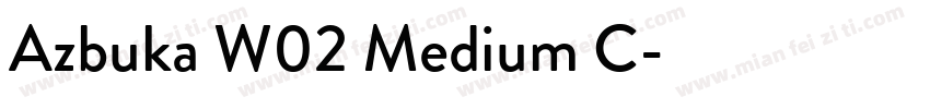 Azbuka W02 Medium C字体转换
